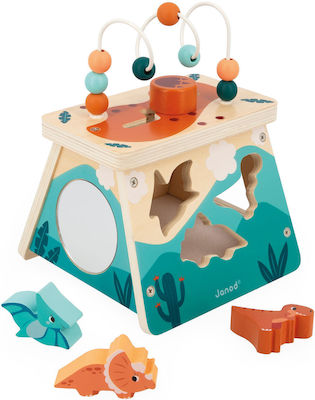 Janod Activity Cube Dino - Ηφαίστειο made of Wood for 12++ Months