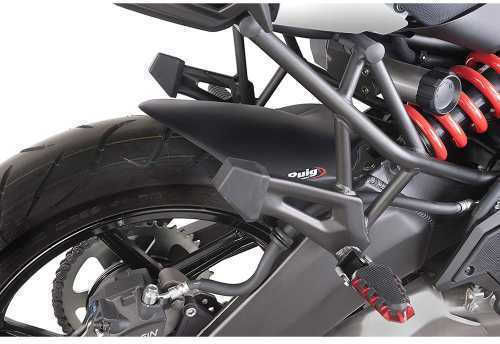 Puig Πίσω Φτερό Πίσω Τροχού Μοτοσυκλέτας για Kawasaki Versys 650 Μαύρο