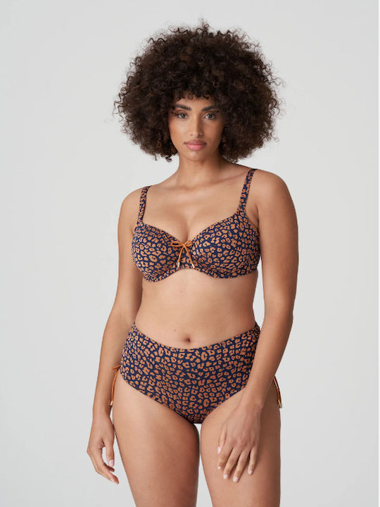 PrimaDonna PUNTA RATA 4010052 Damen 4/4-Badeanzug aus Jacquardgewebe ANIMAL PRINT