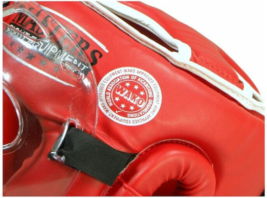 Sport Masters Adult Full Face Boxing Headgear Synthetic Leather Blue