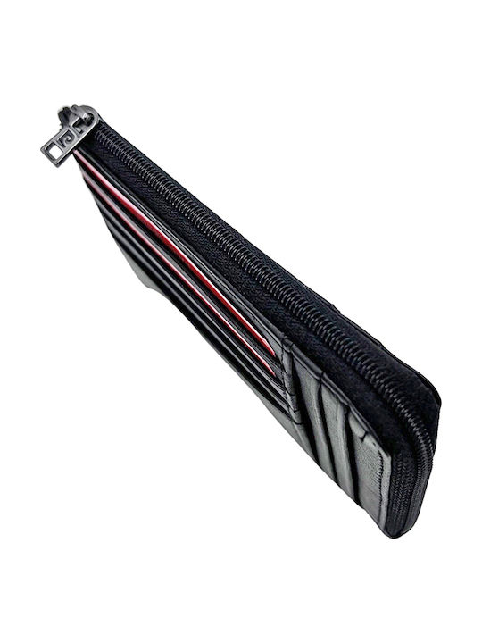 Leather Men's Wallet Cards Black