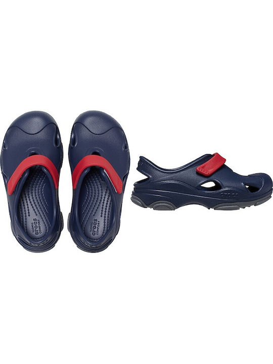 Crocs Παιδικά Ανατομικά Σαμπό Θαλάσσης Navy Μπλε