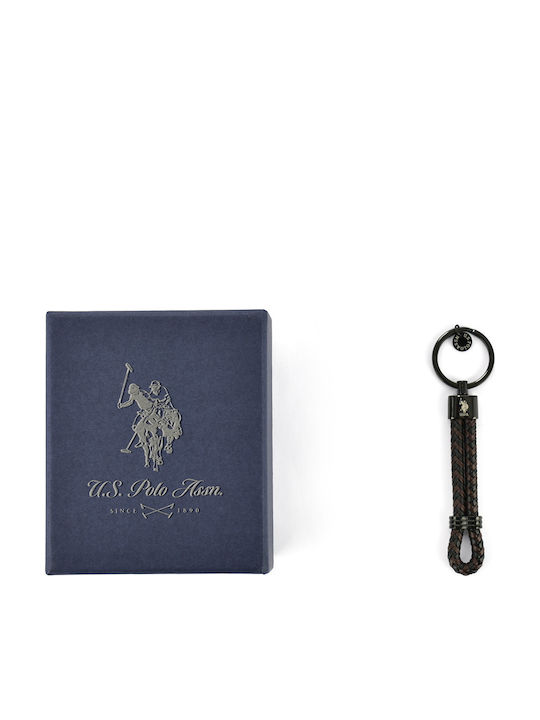 U.S. Polo Assn. Black Leather Key Holder