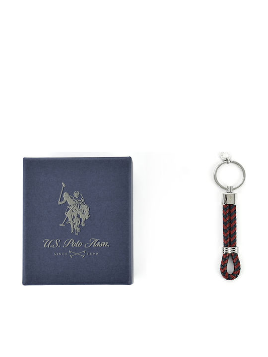 U.S. Polo Assn. Keychain Leather for Couples Red