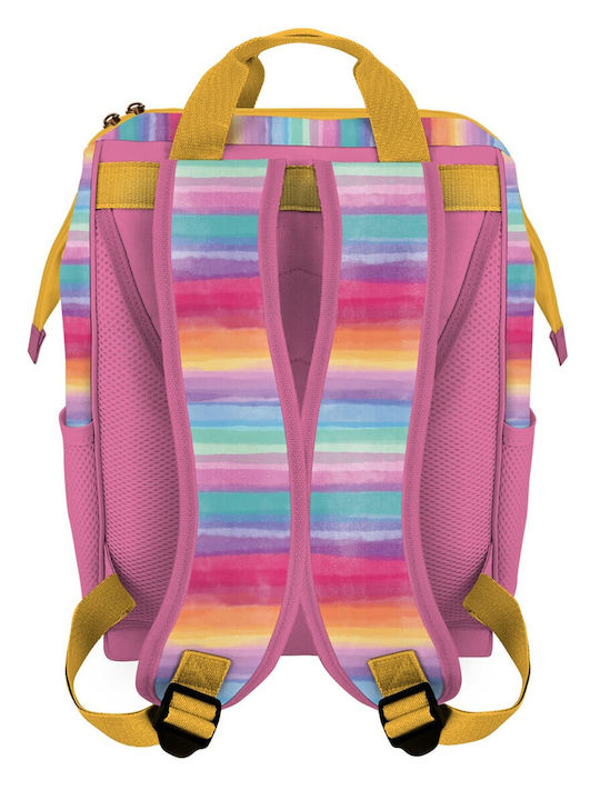 Santoro Gorjuss Be Kind To Each Other School Bag Backpack Elementary, Elementary Multicolour with Water Bottle Holder