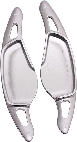 Carner Car Handbrake Lever Aluminum Shift Paddles for BMW Series 5 G30/G31 2017 Silver 2pcs in Silver Color 0029799