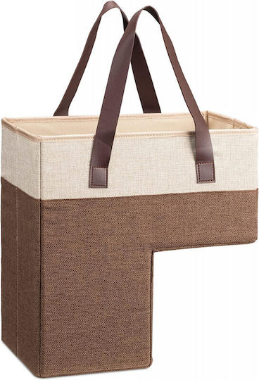 Navaris Fabric Storage Basket Brown 35x19x37cm