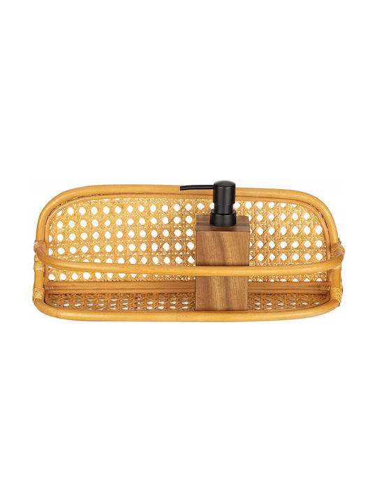 Navaris Wandmontiertes Badezimmerregal Bamboo Braun