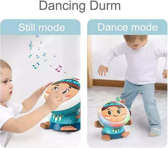 Hola Toys Musical Instrument Indian – Drum with Light and Sounds for 18++ Months