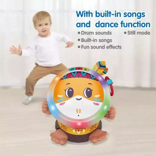 Hola Toys Musical Instrument Indian – Drum with Lights and Sounds for 18+ Months