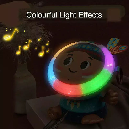 Hola Toys Musical Instrument Indian – Drum with Lights and Sounds for 18+ Months