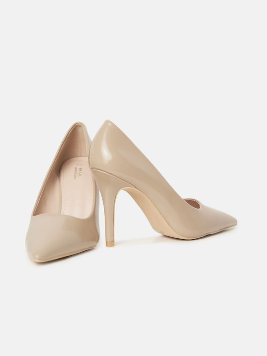 InShoes Pointed Toe Beige Heels