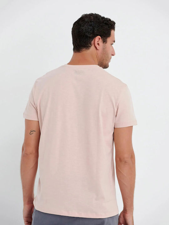 Garage Fifty5 Herren T-Shirt Kurzarm Rosa