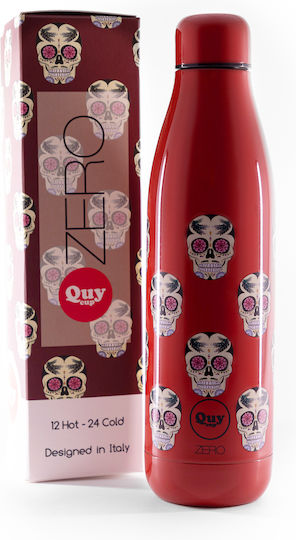 QuyCup Μπουκάλι Θερμός Ανοξείδωτο BPA Free 500ml Κόκκινο