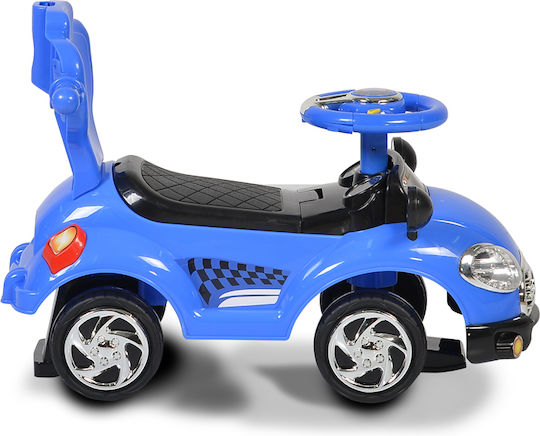 Moni Paradise Car Ride On With Parental Handle For 12+ Months With Sounds Blue
