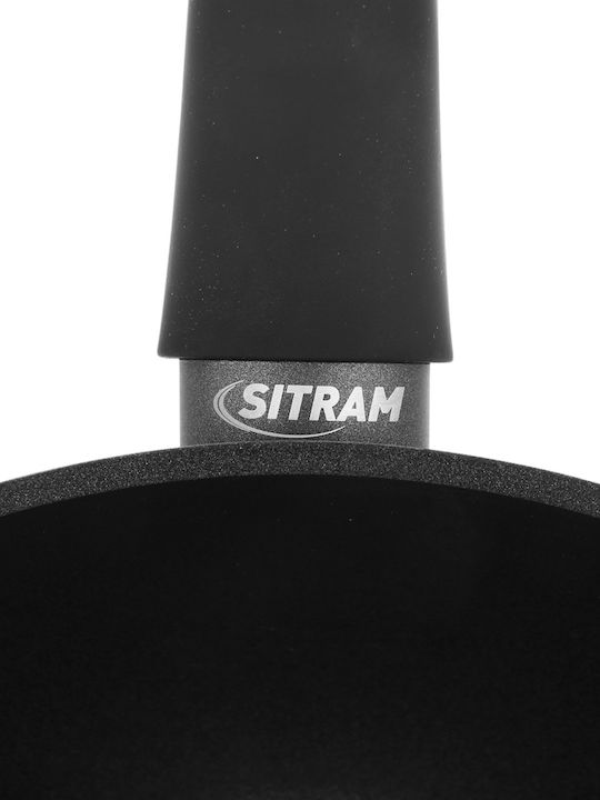 Sitram Silveral Wok από Αλουμίνιο με Αντικολλητική Επίστρωση 28cm