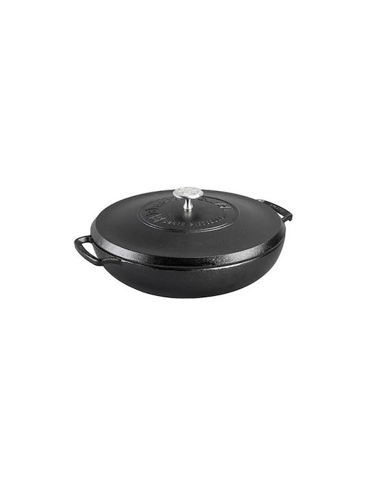 Lodge Blacklock Pan mit Deckel aus Gusseisen 30.48cm