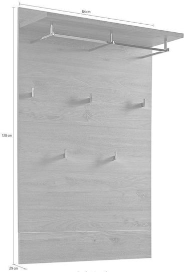 LH Home Furniture Ξύλινη 5 Θέσεων 84x29x128cm
