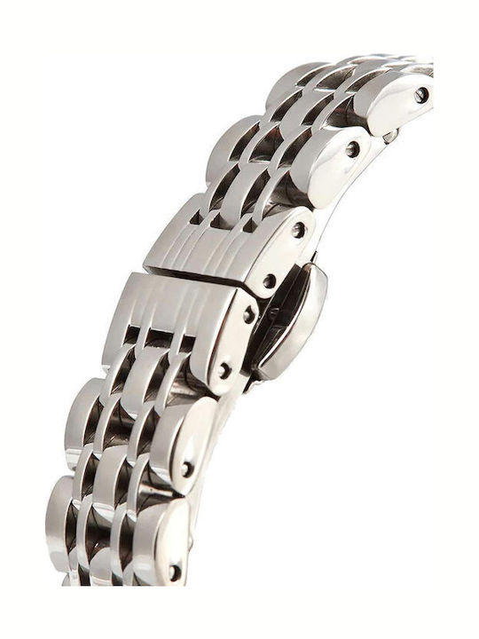 U.S. Polo Assn. Γυναικείο Ρολόι 32mm Μπαταρίας με Ασημί Μεταλλικό Μπρασελέ