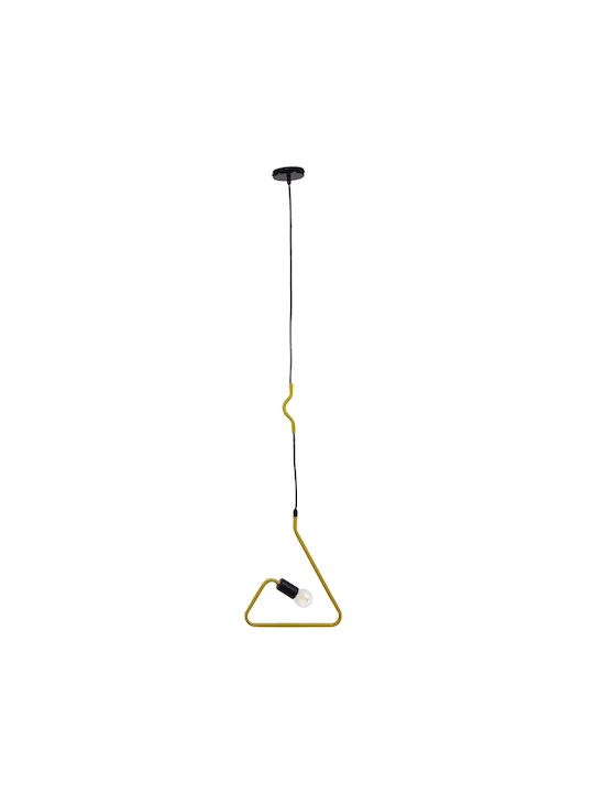 GloboStar Libby Pendant Light Suspension for Socket E27 Yellow