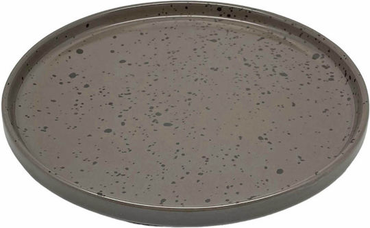 Ankor Plate Desert made of Porcelain Gray with Diameter 22cm Ankor Plate Desert made of Porcelain Gray with Diameter 22cm