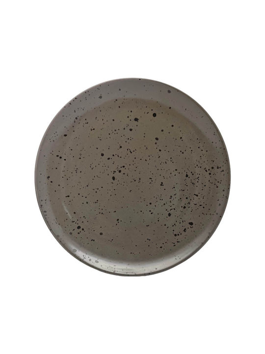 Ankor Teller Untiefe aus Porzellan Gray mit Durchmesser 27.5cm