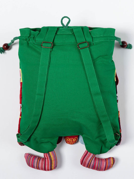 Silk Fashion Bufniță Geantă pentru Copii Săculeț Verde 30buccm.