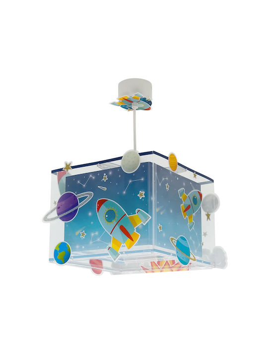 Ango Rocket Einfaches Licht Kinderdeckenleuchte Deckenleuchte 15W mit Fassung E27 Blau 24x21cm
