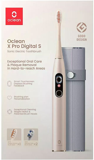 OClean X Pro Digital S Ηλεκτρική Οδοντόβουρτσα με Θήκη Ταξιδίου Gold