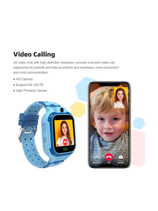 motto4u Kinder-Digitaluhr mit GPS und Kautschuk/Plastikarmband Rosa