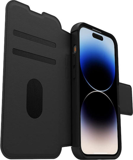 Otterbox Strada Series Via Wallet Δερμάτινο Μαύρο (iPhone 14 Pro Max)