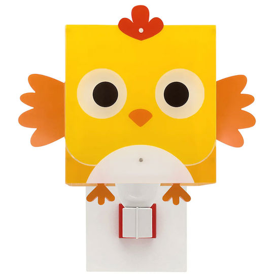 Ango Παιδικό Φωτιστικό Τοίχου Led Πλαστικό Little Chicken
