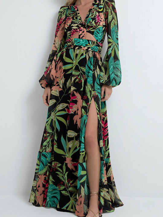 Patbo Tropicalia Cut-Out Maxi Dress VEL23449US