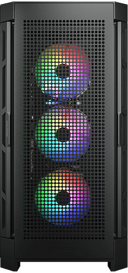 Cougar Duoface Pro RGB Gaming Midi Tower Κουτί Υπολογιστή με Πλαϊνό Παράθυρο Μαύρο