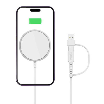 Tech-Protect Wireless Charger (Qi Pad) Whites (QI15W-A25)