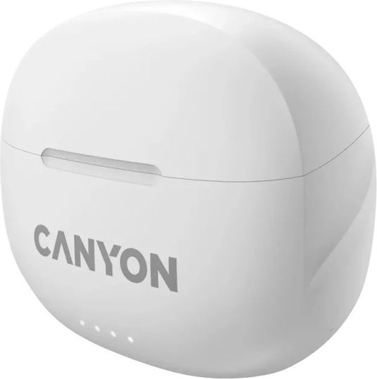 Canyon TWS-8 In-Ear Bluetooth-Freisprecheinrichtung Kopfhörer mit Ladeetui Weiß