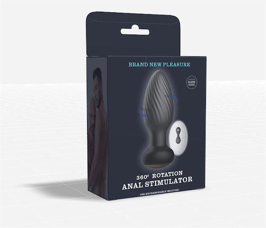 Kinksters Πρωκτική Σφήνα με Δυνατότητα Ασύρματης Λειτουργίας και Δόνηση Μαύρη