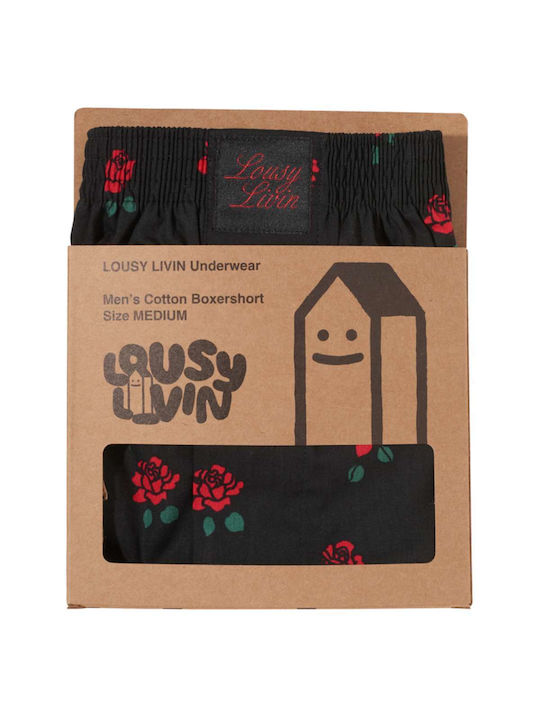 Lousy Livin Rose Boxershorts Black