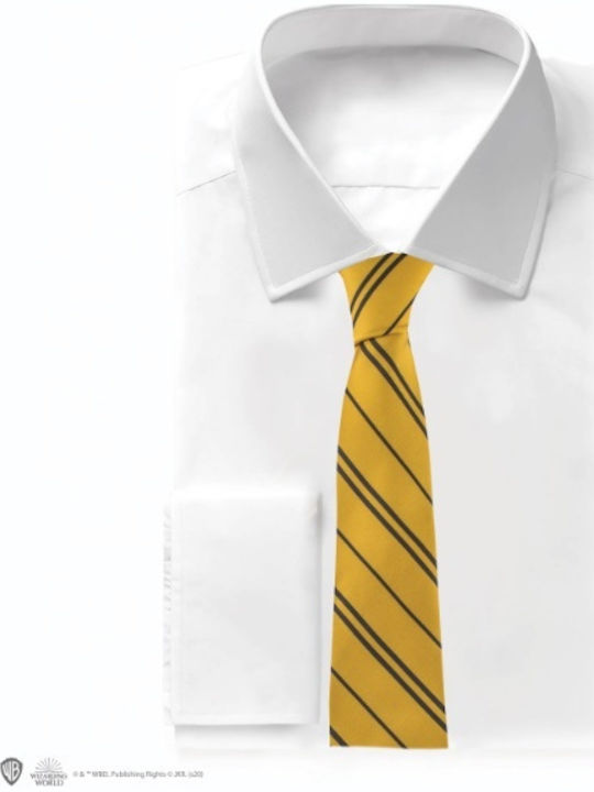 Cinereplicas Hufflepuff Cravată pentru Bărbați Sintetic Tipărit în Culorea Galben