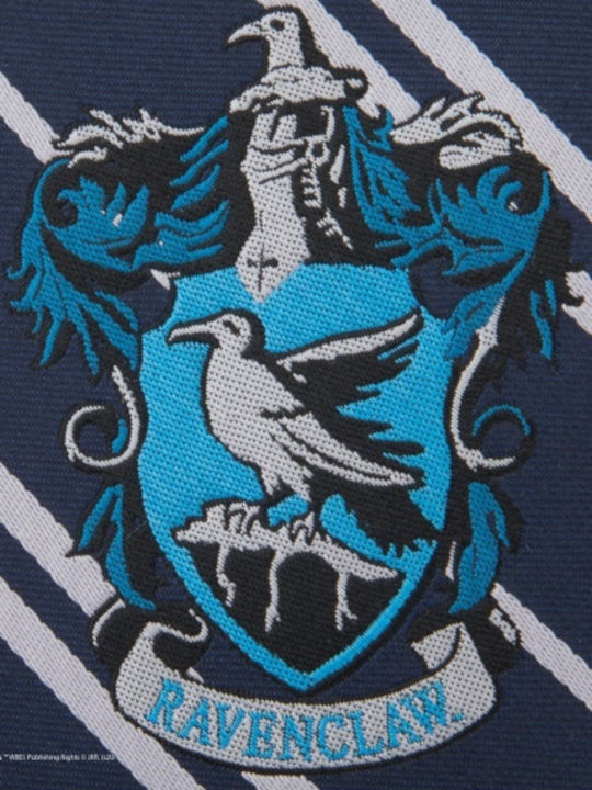Cinereplicas Ravenclaw Ανδρική Γραβάτα Συνθετική με Σχέδια σε Navy Μπλε Χρώμα
