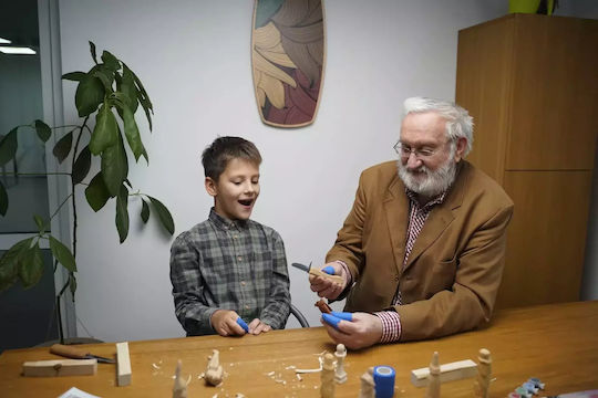 BeaverCraft Cuțit Coyote în Husă Din Piele