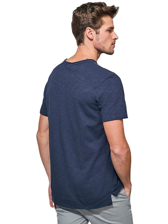 Dirty Laundry Herren T-Shirt Kurzarm Marineblau