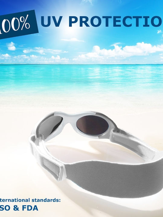 Mausito The Baby Surfer Baby Sunglasses Gray for 0-1 Year