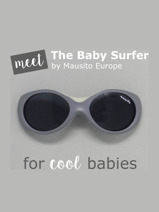 Mausito The Baby Surfer Baby Sunglasses Gray for 0-1 Year