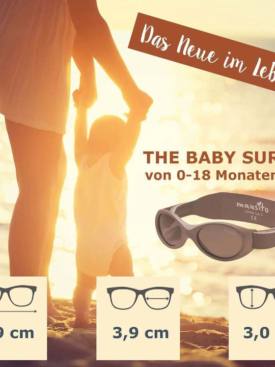 Mausito The Baby Surfer Βρεφικά Γυαλιά Ηλίου Beige για 0-1 Έτους