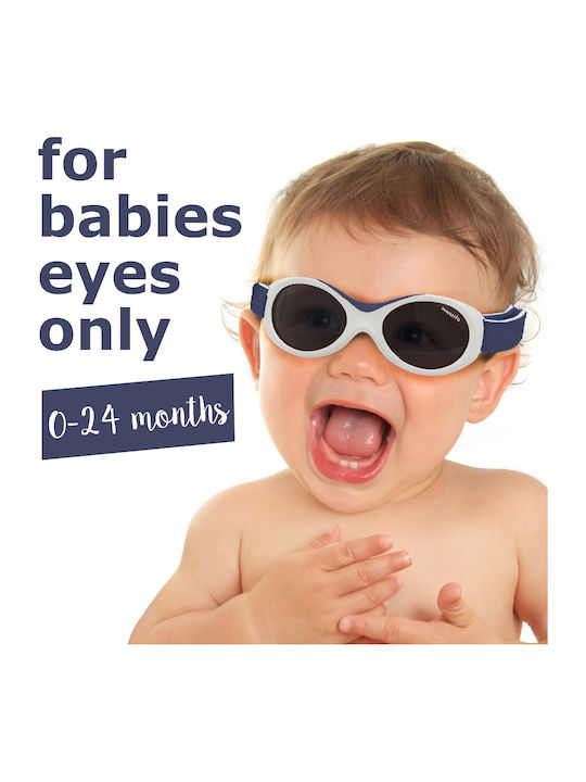 Mausito Baby Surfer Kids Sunglasses White / Blue for 0-1 Year