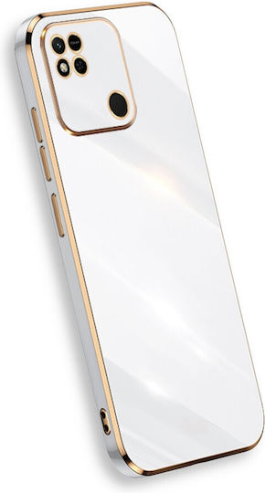 Bodycell Gold Plated Задна корица Силикон Бял (Redmi 10A)