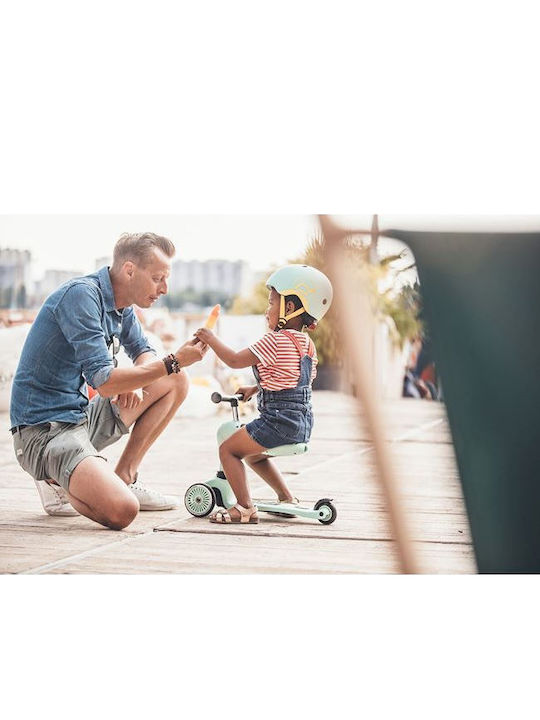 Scoot & Ride Kids' Helmet for City Bike Green with LED Light
