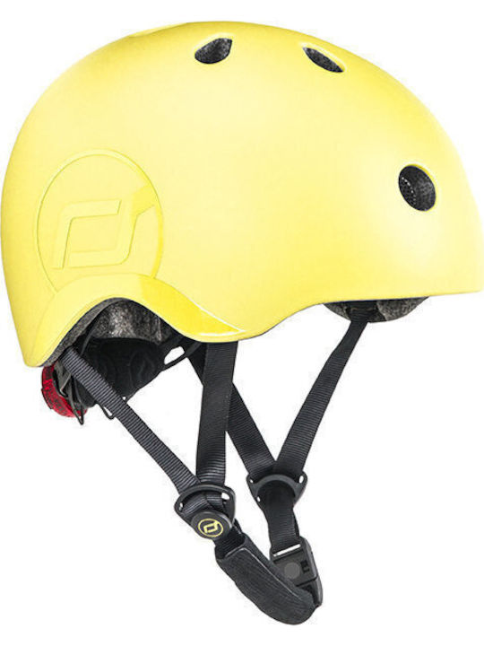 Scoot & Ride Kids' Helmet for City Bike Yellow with LED Light