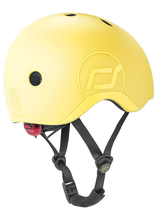 Scoot & Ride Kids' Helmet for City Bike Yellow with LED Light